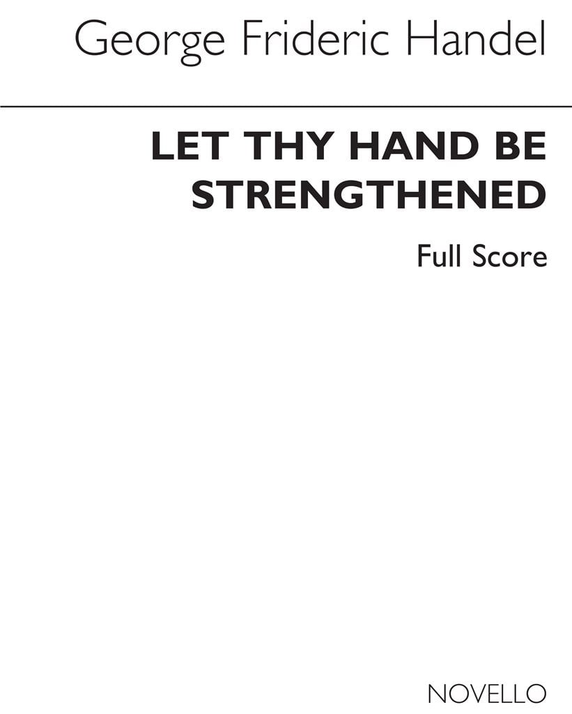 Let Thy Hand Be Strengthened (Ed. Burrows)